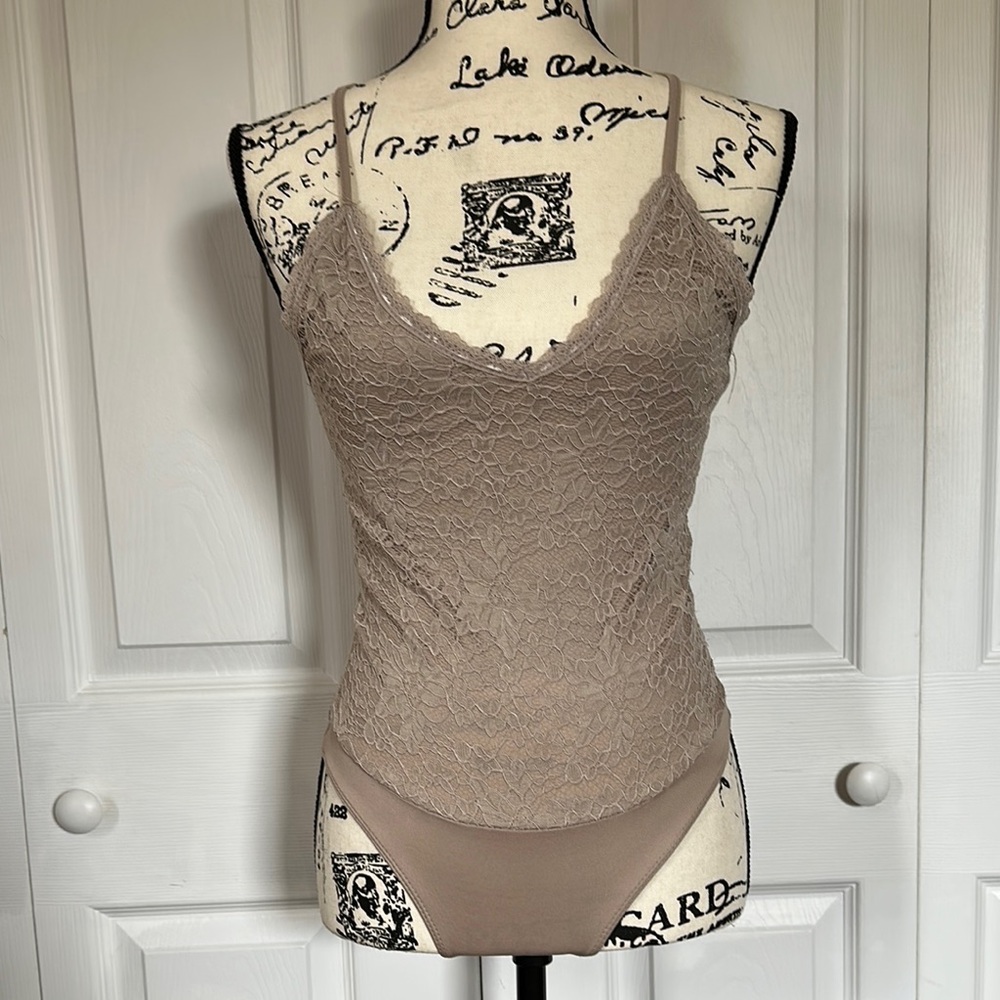 Lace Beige Bodysuit